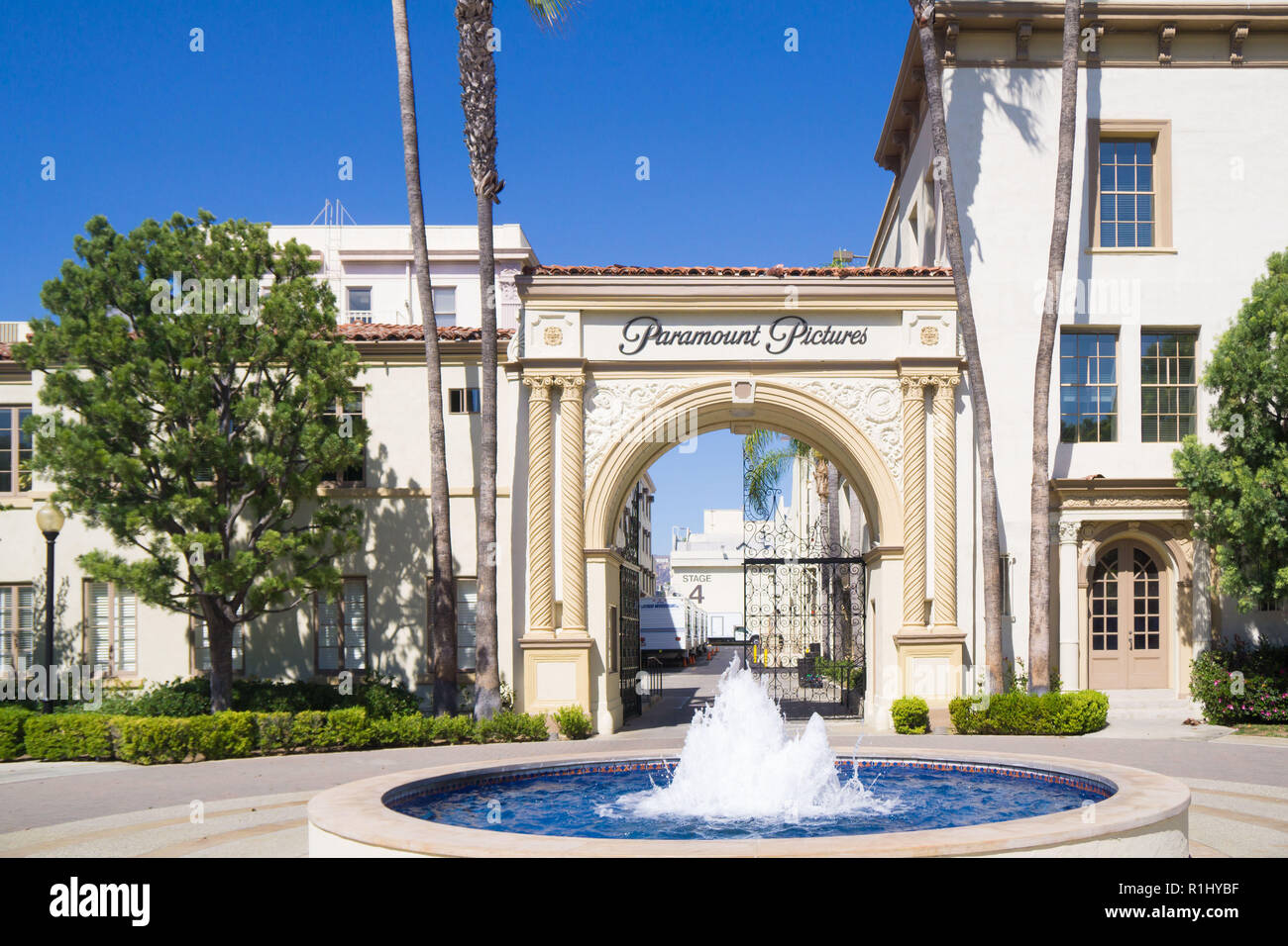 Paramount Studios en Hollywood, EE.UU. Foto de stock