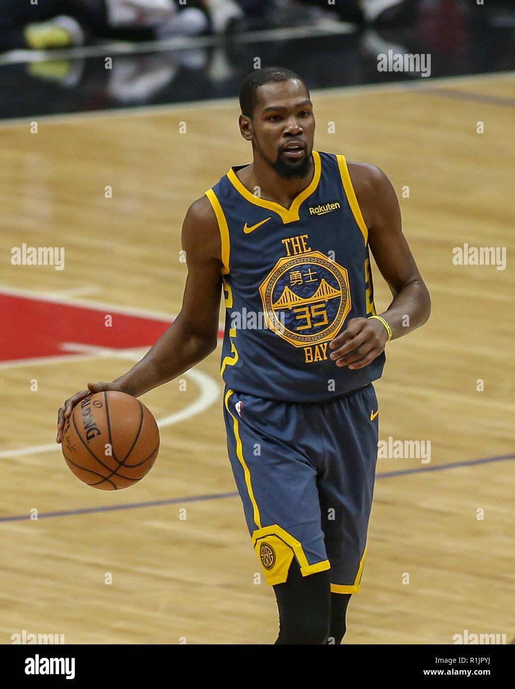 Los Angeles, CA, EE.UU. 12 Nov, 2018. Golden State Warriors adelante Kevin  Durant #35 durante los Golden State Warriors vs Los Angeles Clippers en el  Staples Center el 12 de noviembre de
