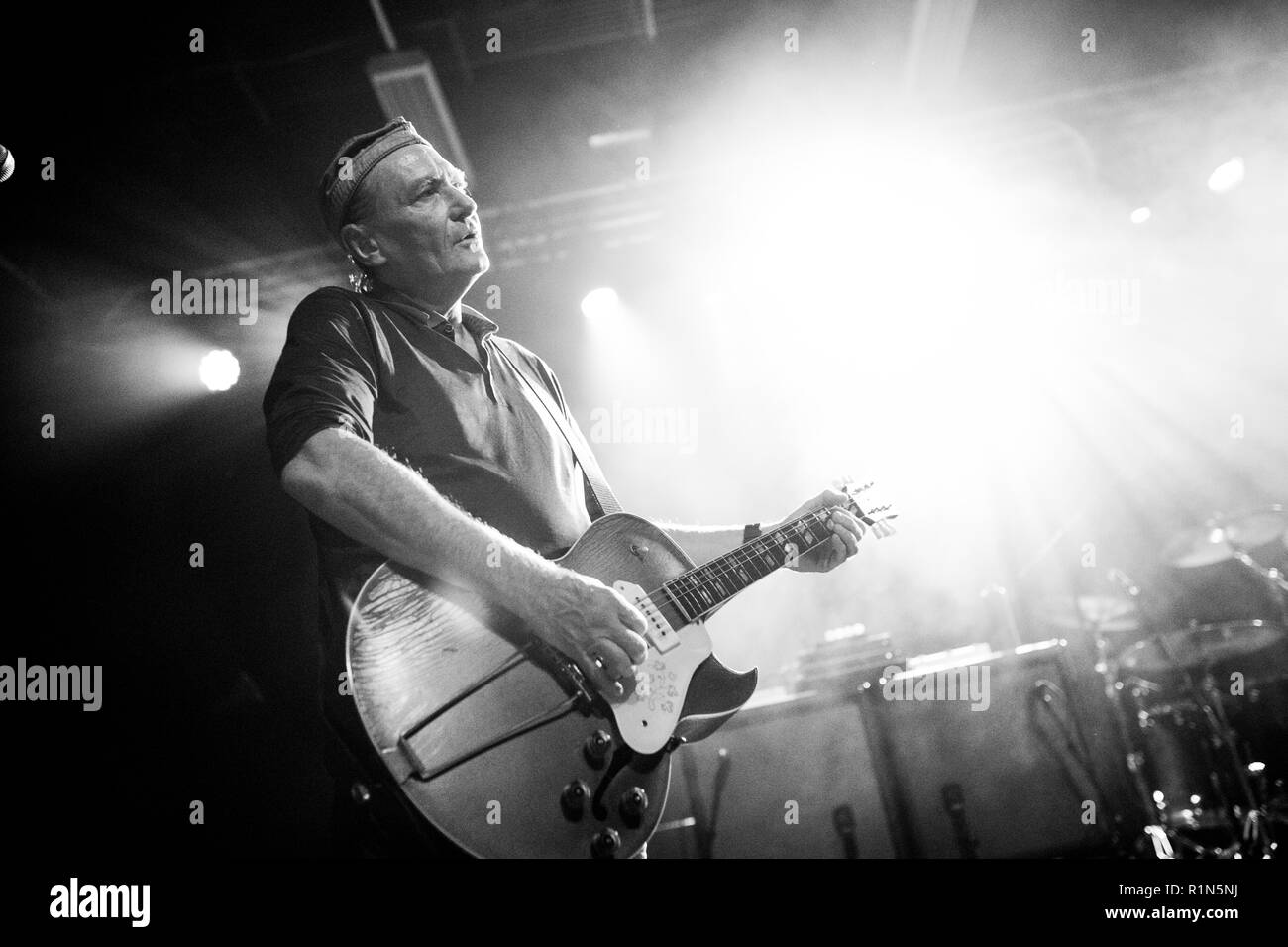 Matar broma (guitarrista Geordie Walker) - 4 Nov 2018 - Instituto de Northumbria Newcastle Foto de stock