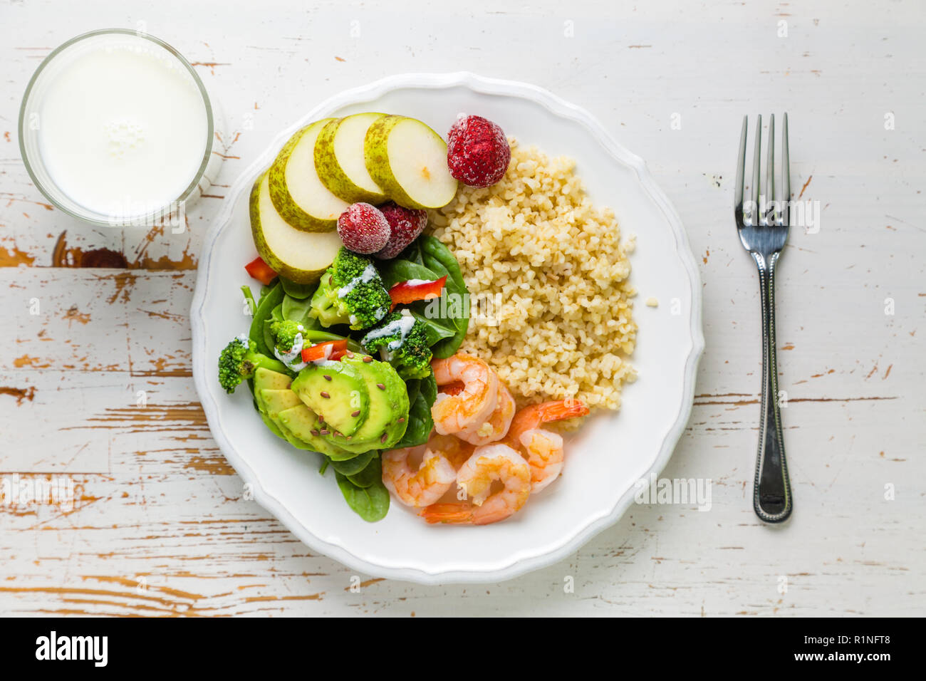 Mi placa control de porciones de guía, vista superior Fotografía de