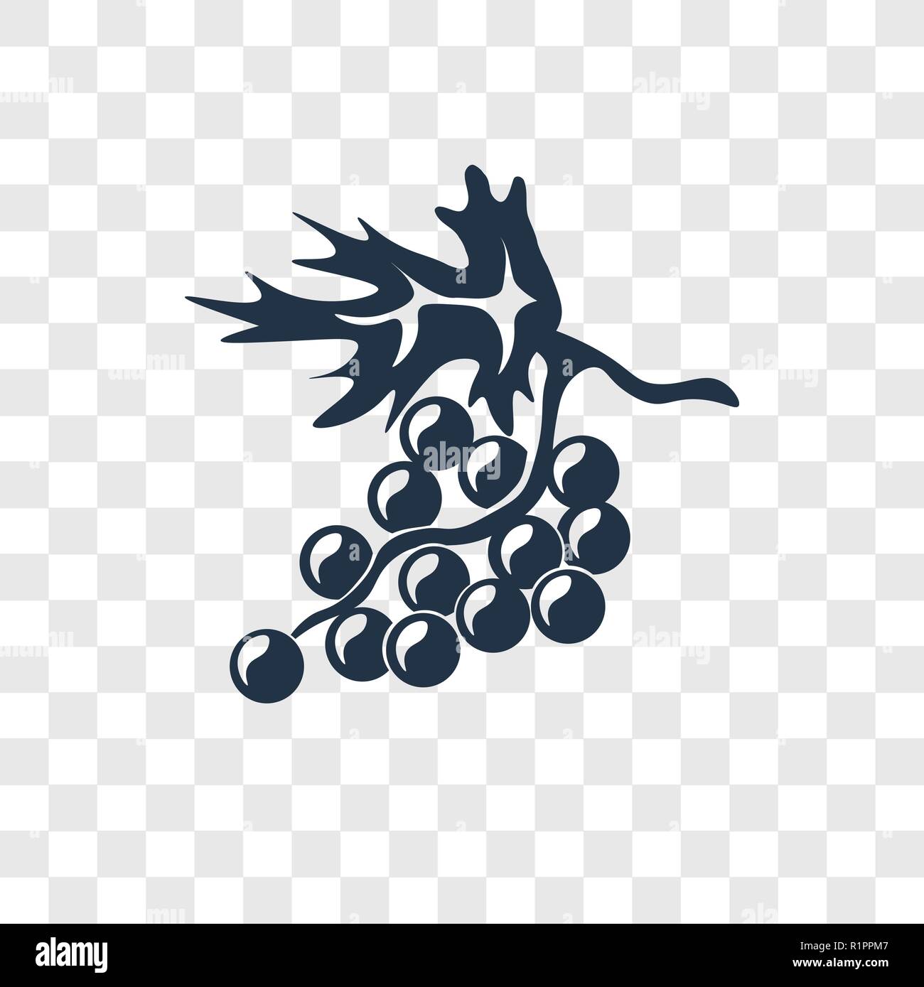 Icono De Vector De Uva Aislado Sobre Fondo Transparente Uva Transparencia Concepto Logotipo Imagen Vector De Stock Alamy