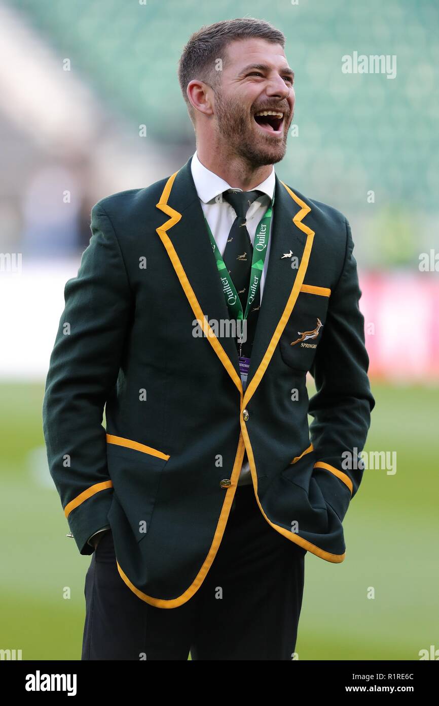 WILLIE LE ROUX SUDÁFRICA RU Inglaterra contra Sudáfrica, AUTUMN INTERNATIONALS TWICKENHAM, Londres, Inglaterra, 03 de noviembre de 2018 DIF20044 Foto de stock