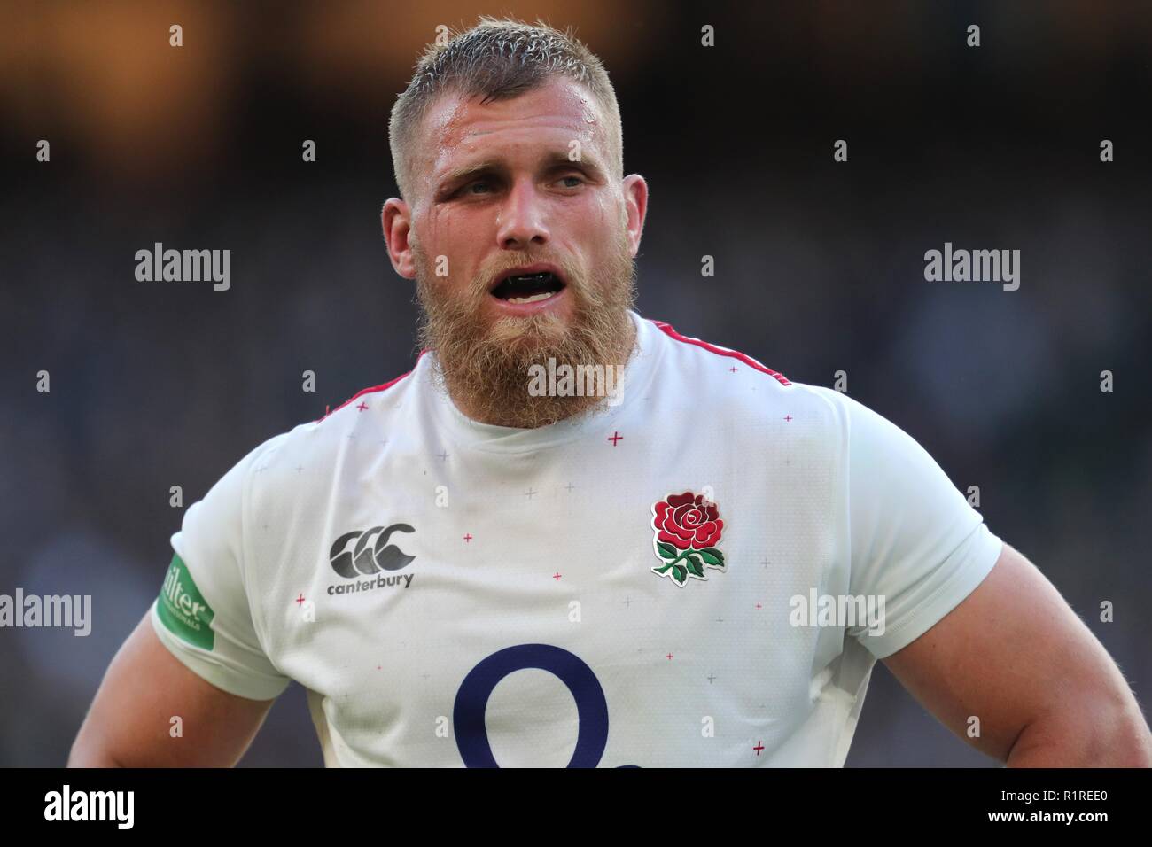 BRAD Shields, Inglaterra y avispas Inglaterra contra Sudáfrica, AUTUMN INTERNATIONALS TWICKENHAM, Londres, Inglaterra, 03 de noviembre de 2018 DIF20096 Foto de stock