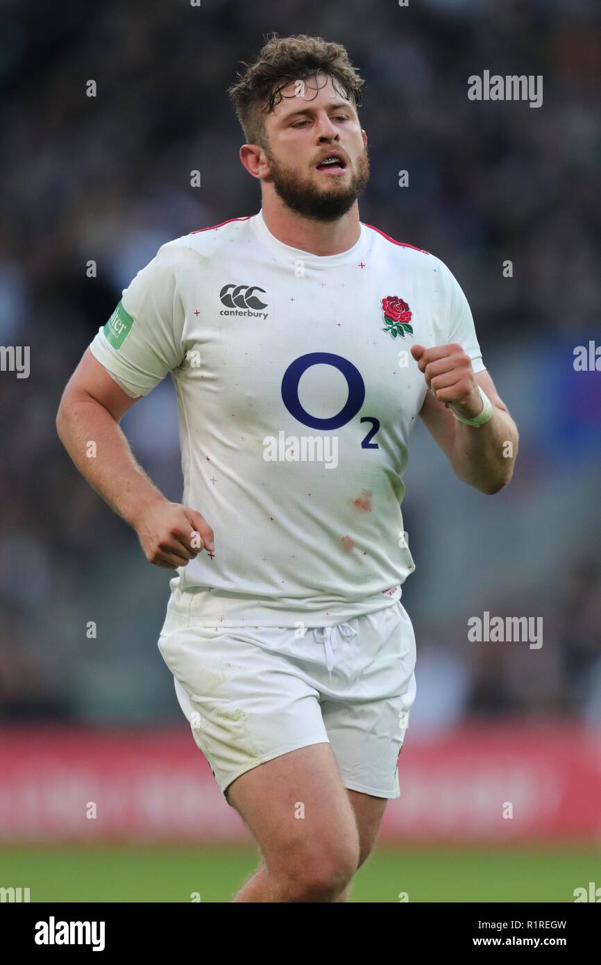 ALEC HEPBURN INGLATERRA RU & EXETER CHIEFS Inglaterra contra Sudáfrica, AUTUMN INTERNATIONALS TWICKENHAM, Londres, Inglaterra, 03 de noviembre de 2018 DIF20122 Foto de stock