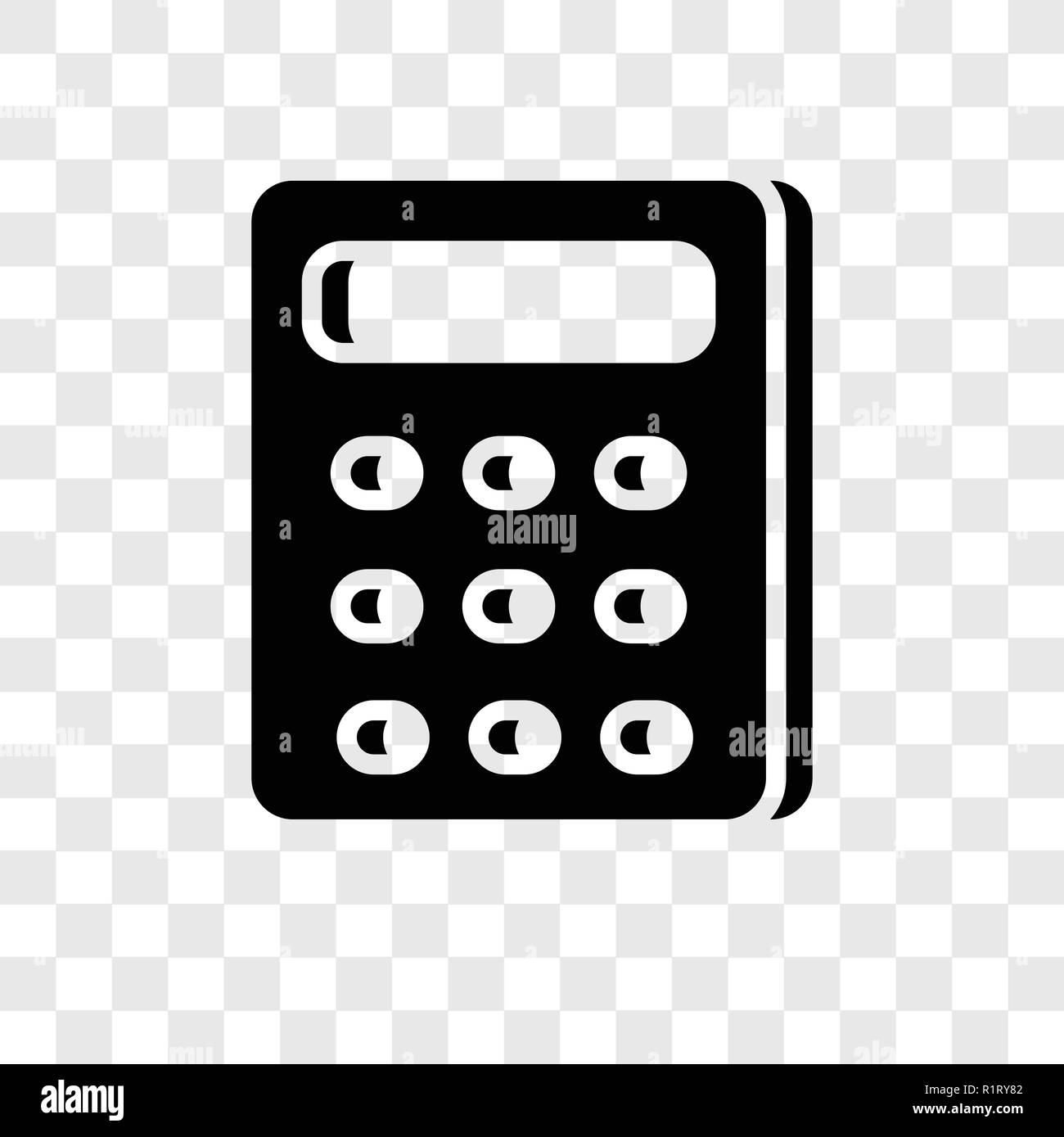 Icono de vectores Calculadora aislado sobre fondo transparente