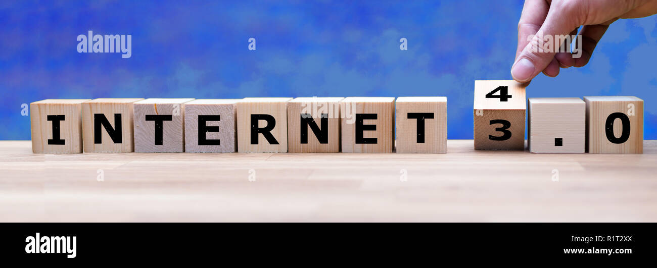 Internet 4.0: El ambiente Internet Foto de stock