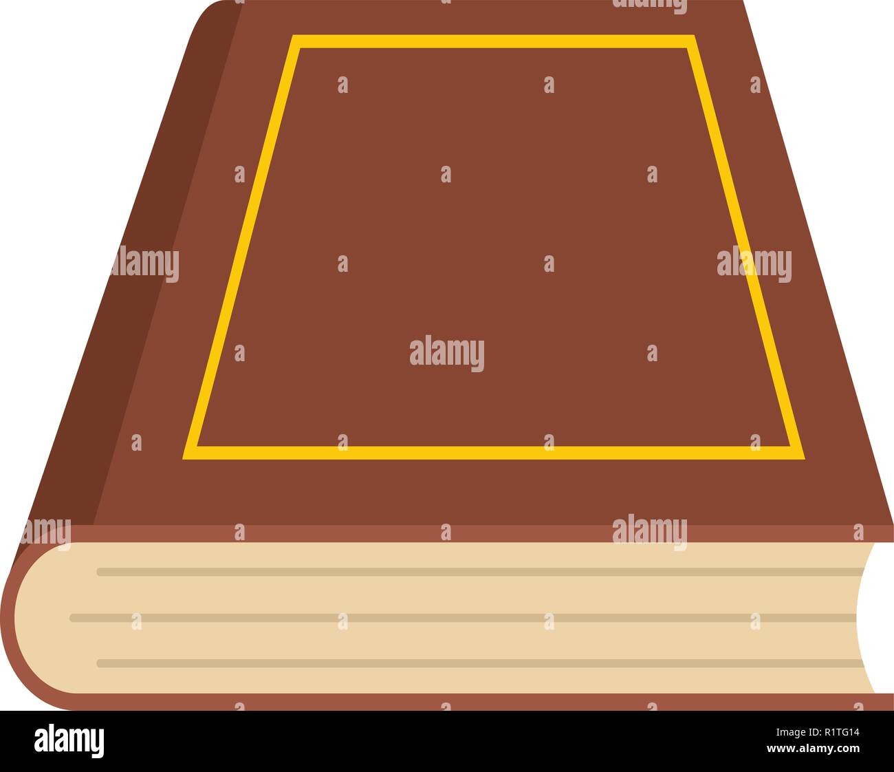 Icono de libro cerrado. Ilustración plana del libro cerrado icono