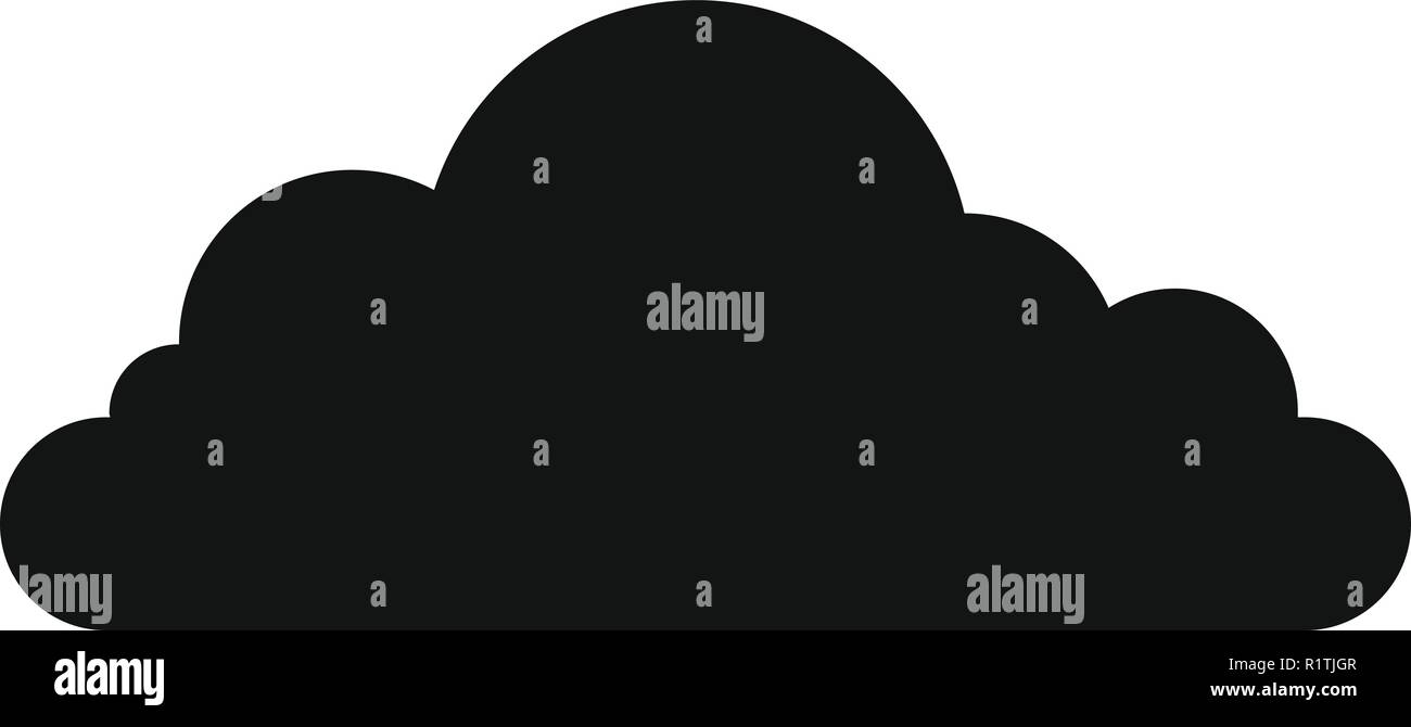 Icono de nube Cumulonimbus. Simple ilustración de cumulonimbus cloud icono vectoriales para web Ilustración del Vector