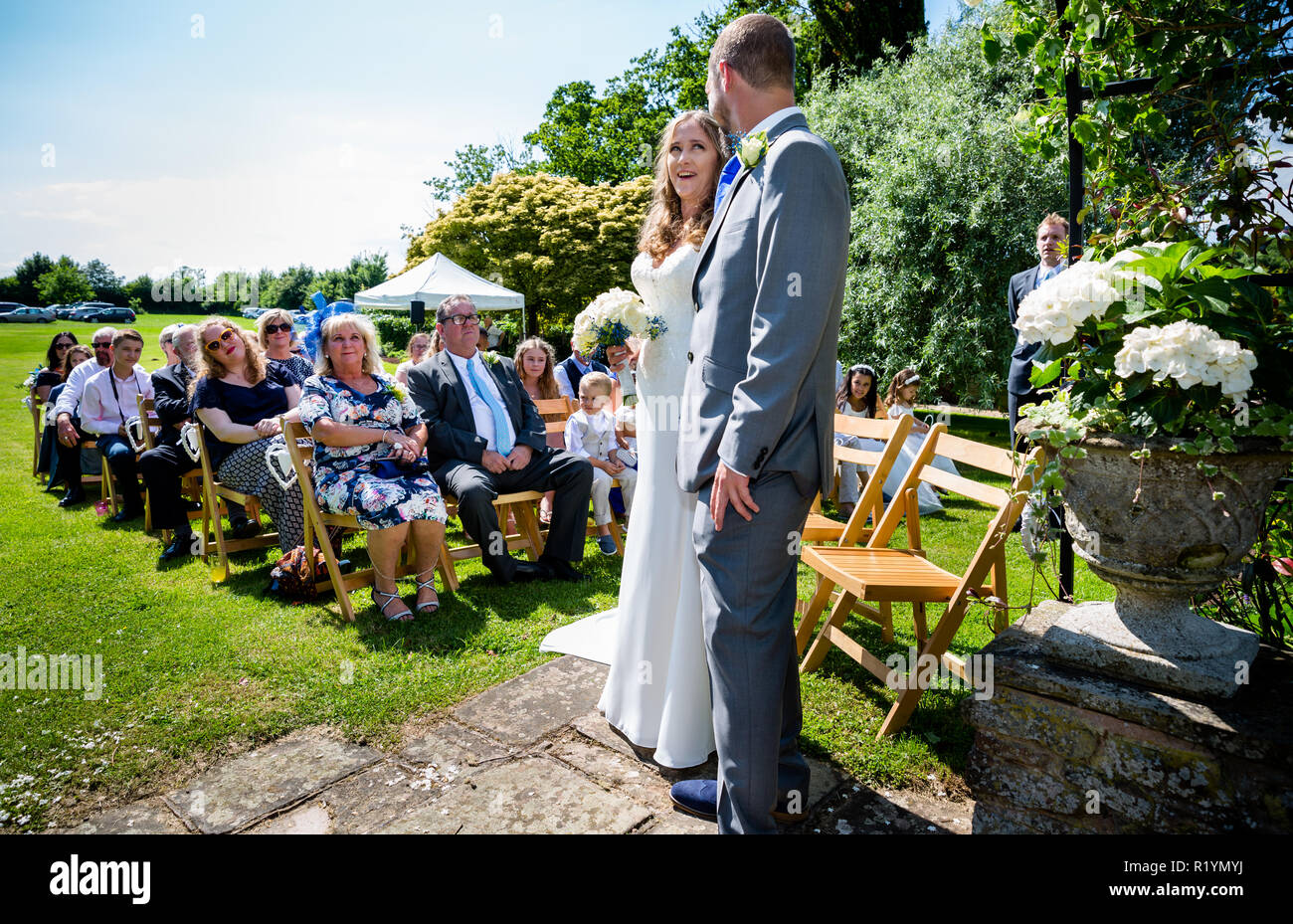 Jardín boda en Inglaterra durante el de 2018 - Alamy
