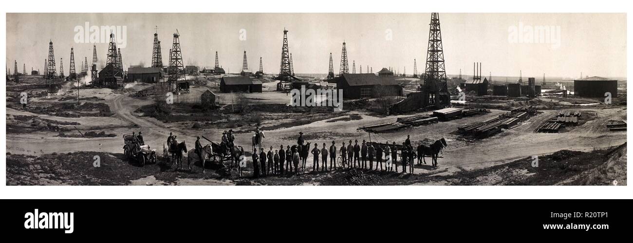 Impresión fotográfica de Monte Cristo Oil Co. data de 1910 Foto de stock
