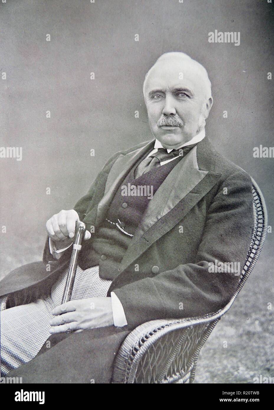 Henry Campbell-Bannerman (1836-1908) nacido en Escocia el Primer Ministro británico, 1905-1908. Foto de stock