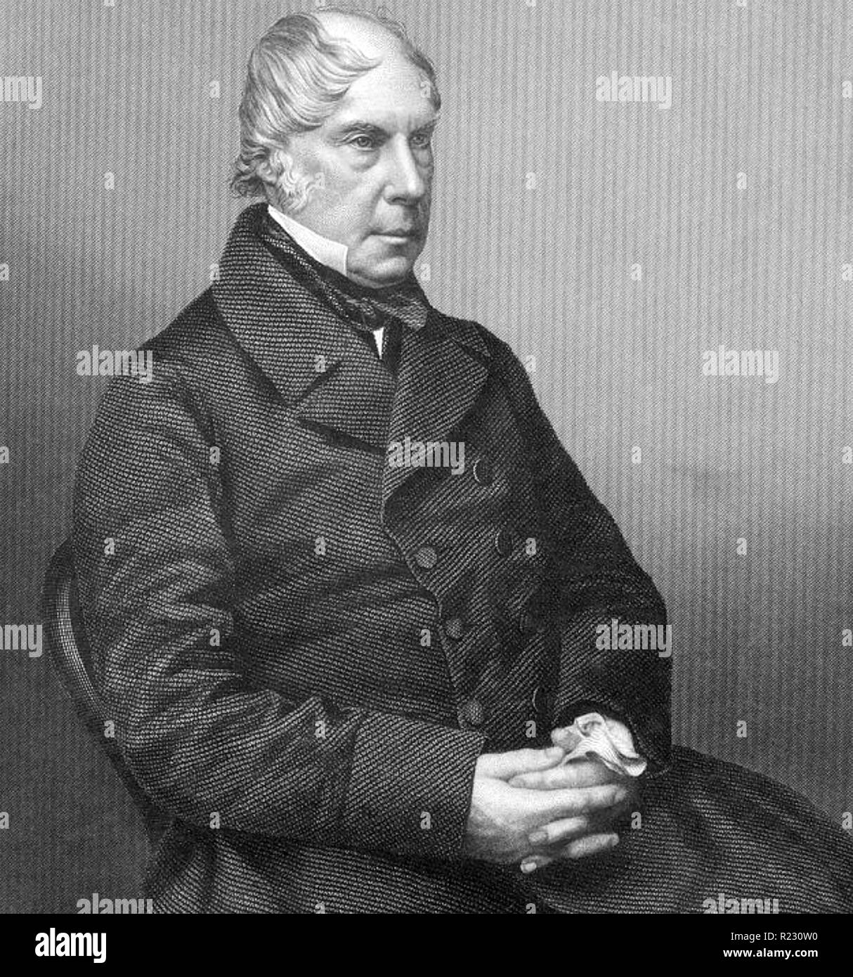 GEORGE HAMILTON-Gordon,4to Earl de Aberdeen (1784-1860) político británico y Primer Ministro 1852-55 Foto de stock