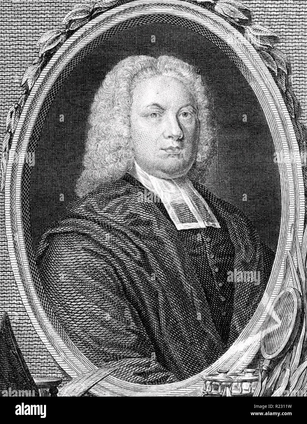 WILLIAM WARBURTON (1698-1779) English churchman y crítico literario Foto de stock