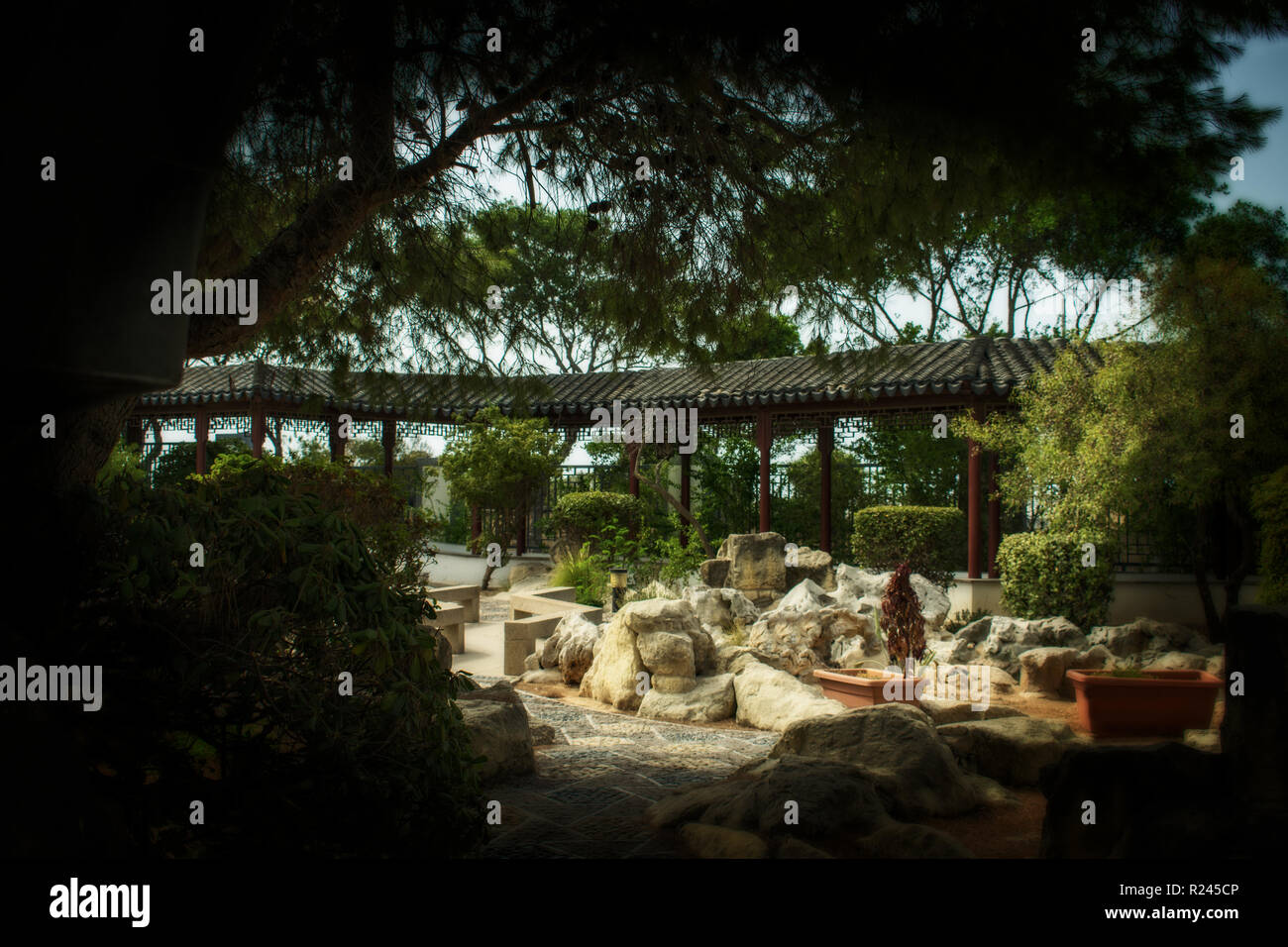Un jardín de Serenidad Foto de stock