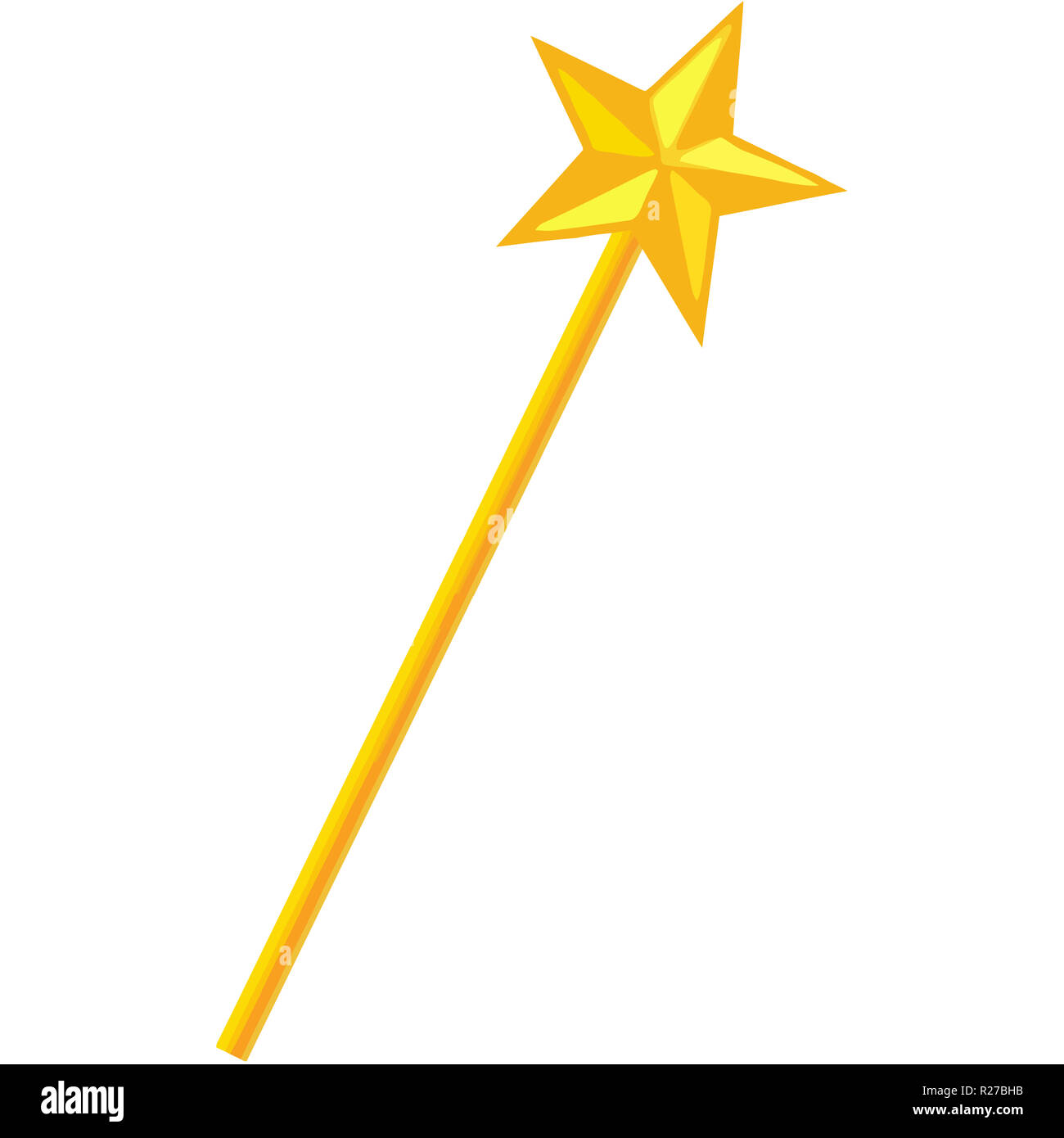 La varita mágica de cuento de hadas de fantasía star stick ilustración  Fotografía de stock - Alamy