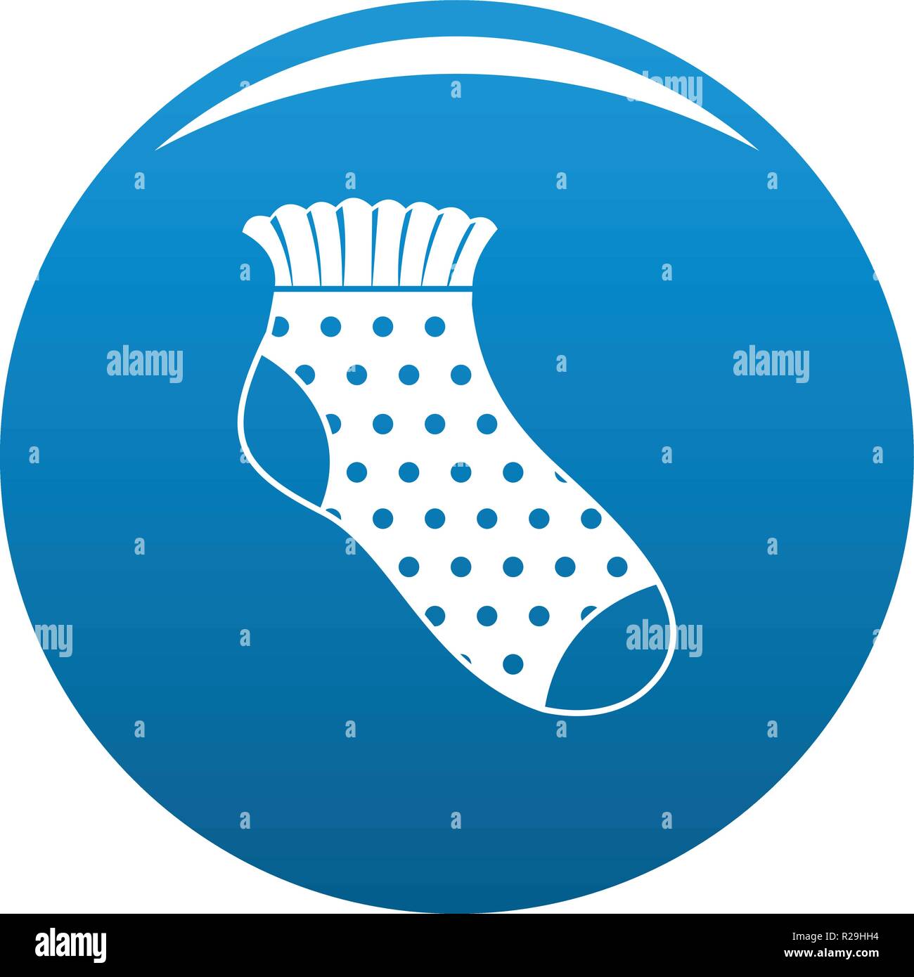 Chica sock icono. Simple ilustración de chica sock vector icono para cualquier diseño azul Ilustración del Vector