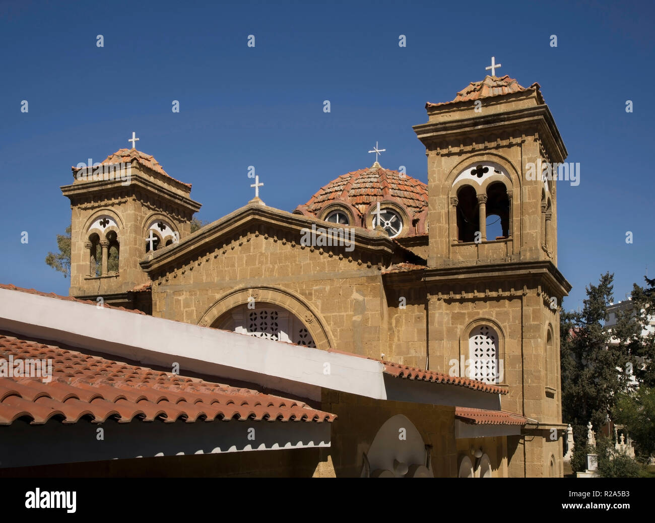 Iglesia de San Spiridon en Nicosia. Chipre Foto de stock