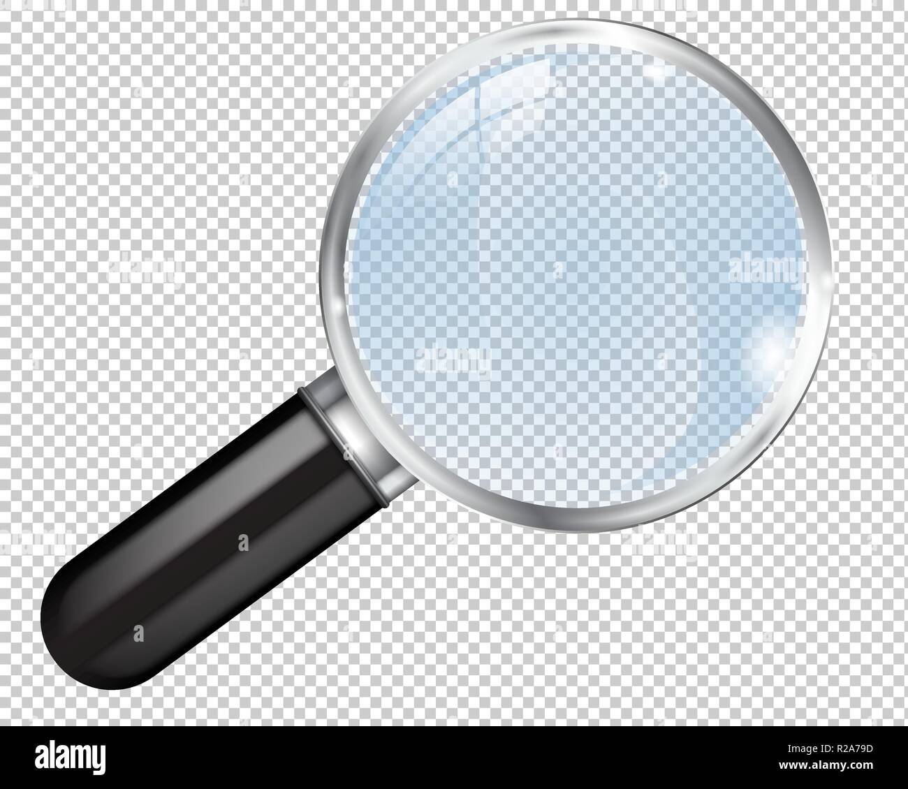 Lupa transparente Ilustración del Vector