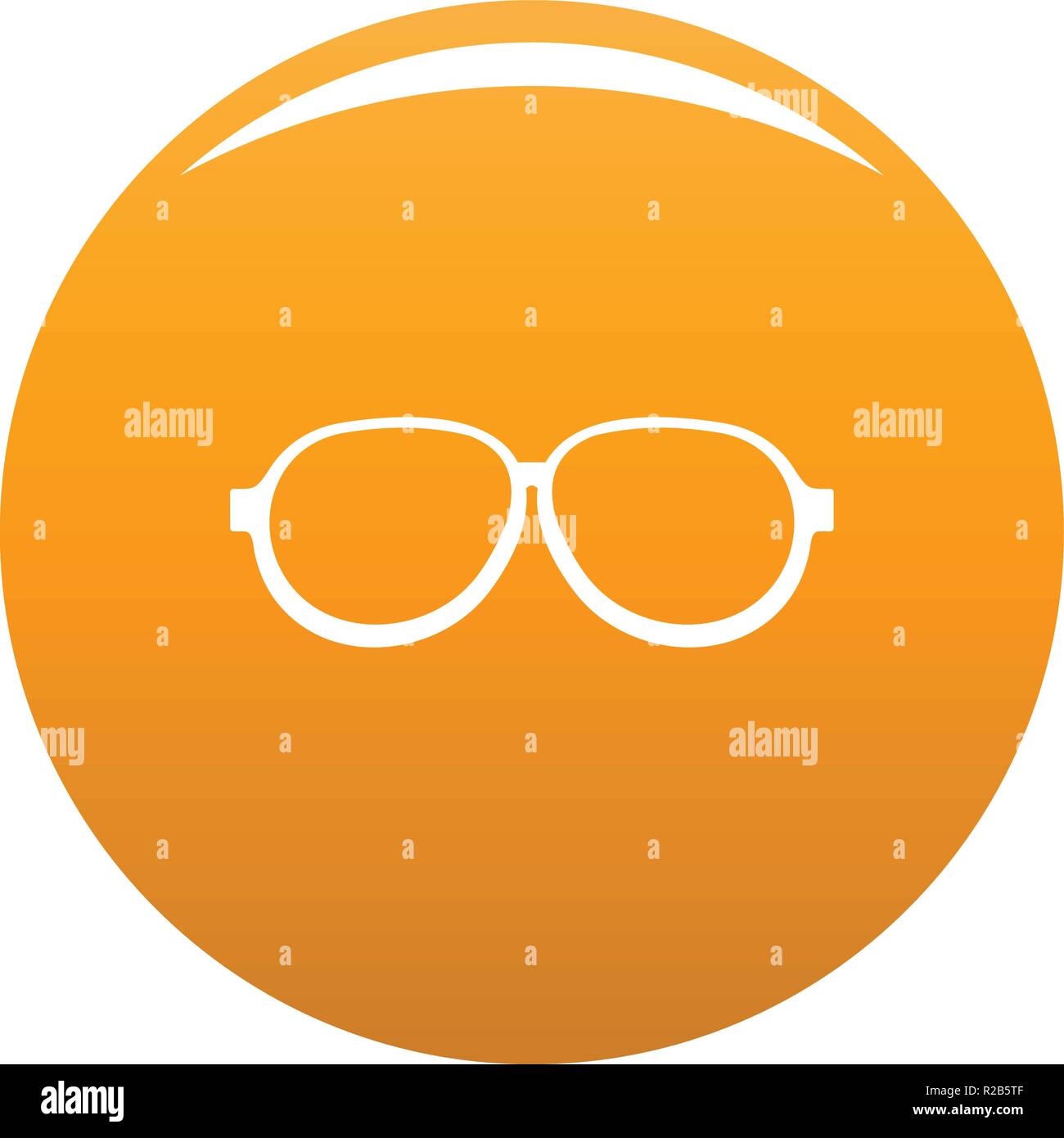 Lentes fotocromáticos icono. Simple ilustración de lentes fotocromáticos icono vectoriales para cualquier diseño naranja Ilustración del Vector