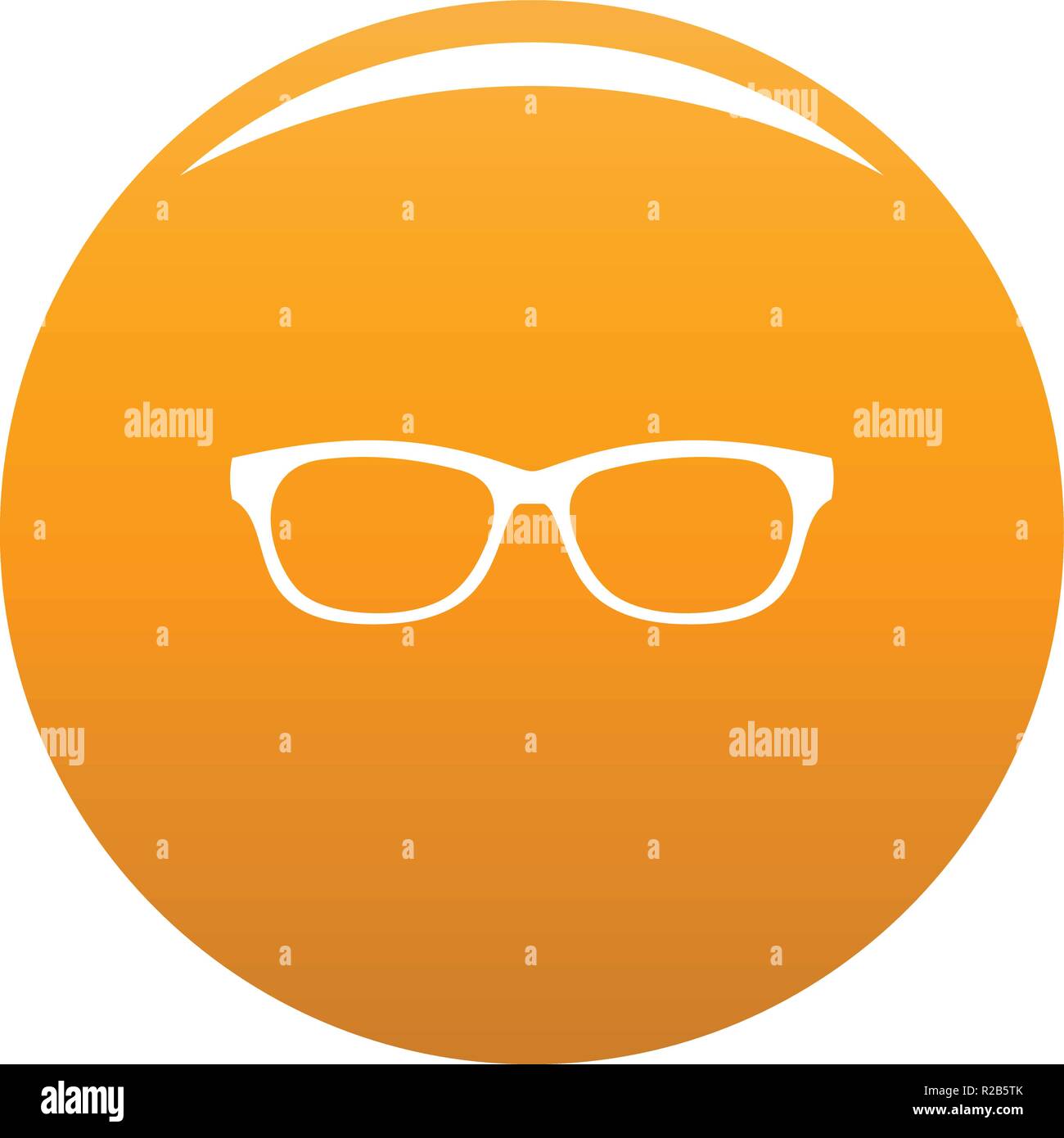 Lentes fotocromáticos icono. Simple ilustración de lentes fotocromáticos icono vectoriales para cualquier diseño naranja Ilustración del Vector