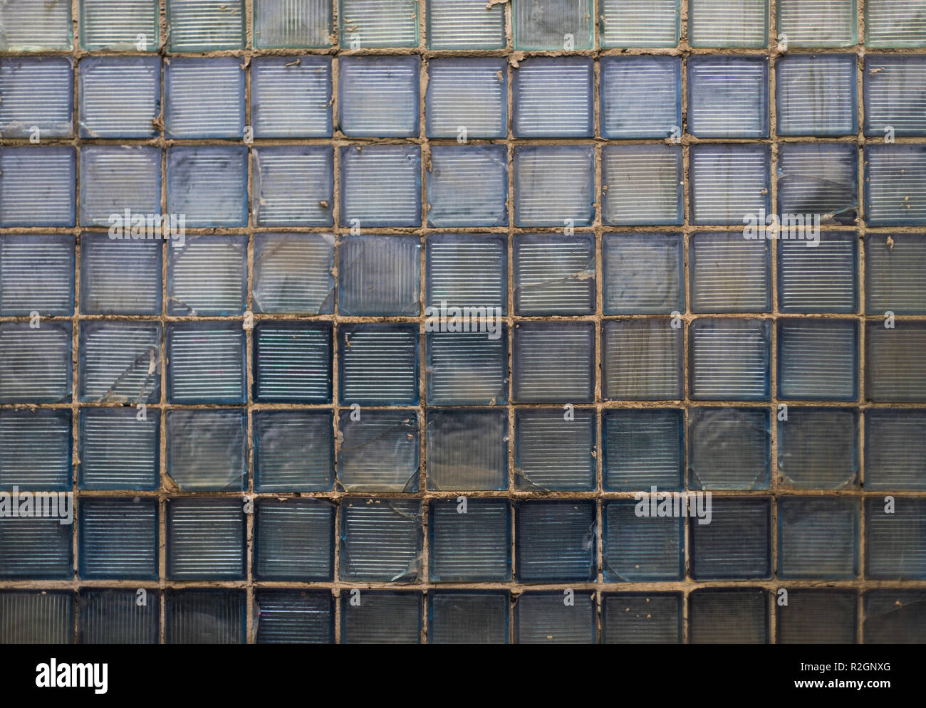 Sucio viejo bloque cian de vidrio textura desde la URSS, puede ser utilizado en el diseño gráfico Foto de stock