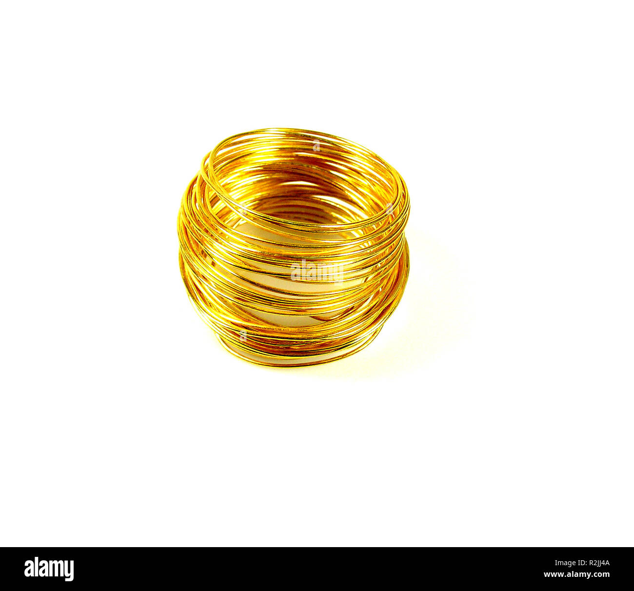 Cable de oro Fotografía de stock - Alamy