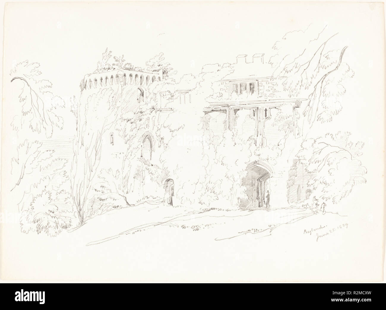 Ragland. Fecha: 1829. Dimensiones: total: 26 x 35,6 cm (10 1/4 x 14 in.). Medio: Grafito sobre papel tejió. Museo: La Galería Nacional de Arte, Washington DC. Autor: atribuye a James Bulwer. Foto de stock