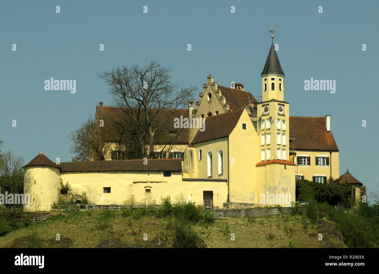 Castillo cerca de hexenagger riedenburg Foto de stock