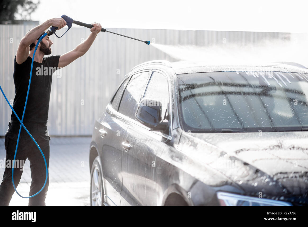 pistola de lavado aire agua