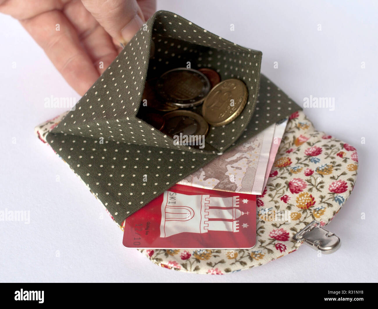 Las billeteras de tela Fotografía de stock - Alamy