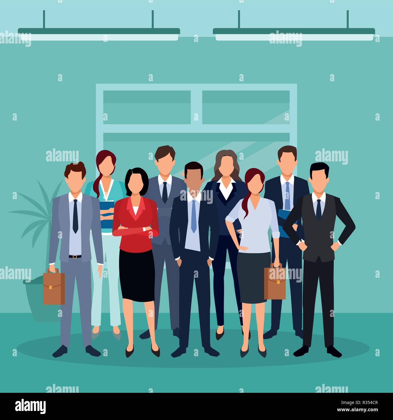 Compañeros de trabajo ejecutivo en el lado de la oficina de diseño gráfico ilustración vectorial de dibujos animados Imagen Vector de stock - Alamy Compañeros de trabajo ejecutivo en el lado de la oficina de diseño gráfico ilustración vectorial de dibujos animados Imagen Vector de stock - Alamy