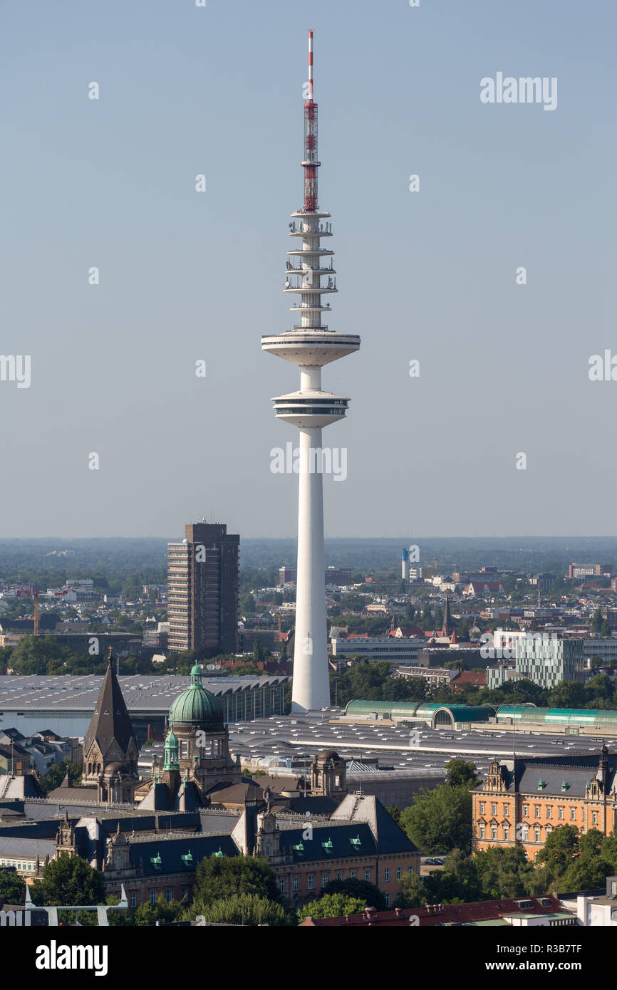 Torre de TV, Hamburgo, Alemania. Foto de stock
