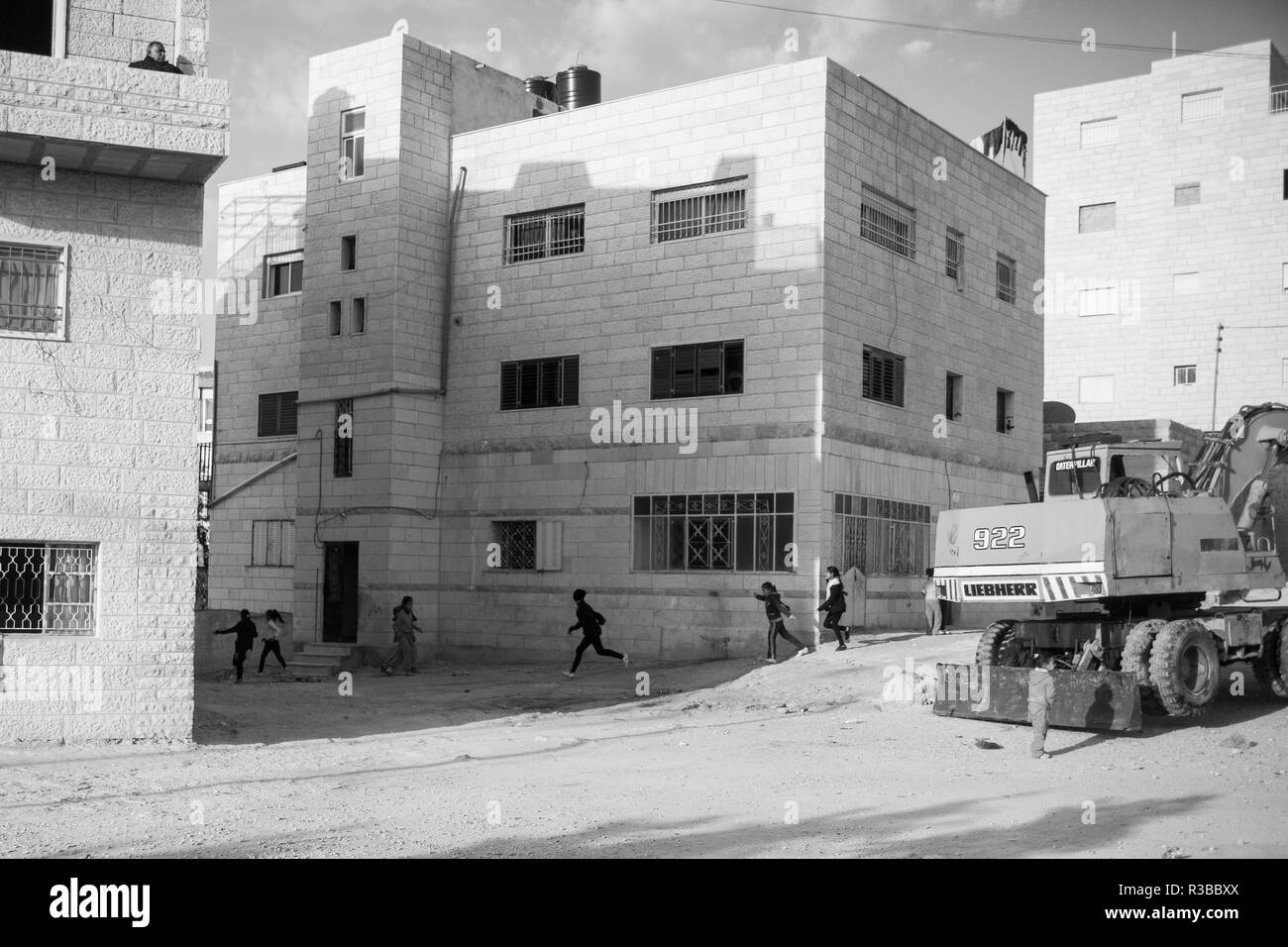 La pobreza en Palestina Foto de stock