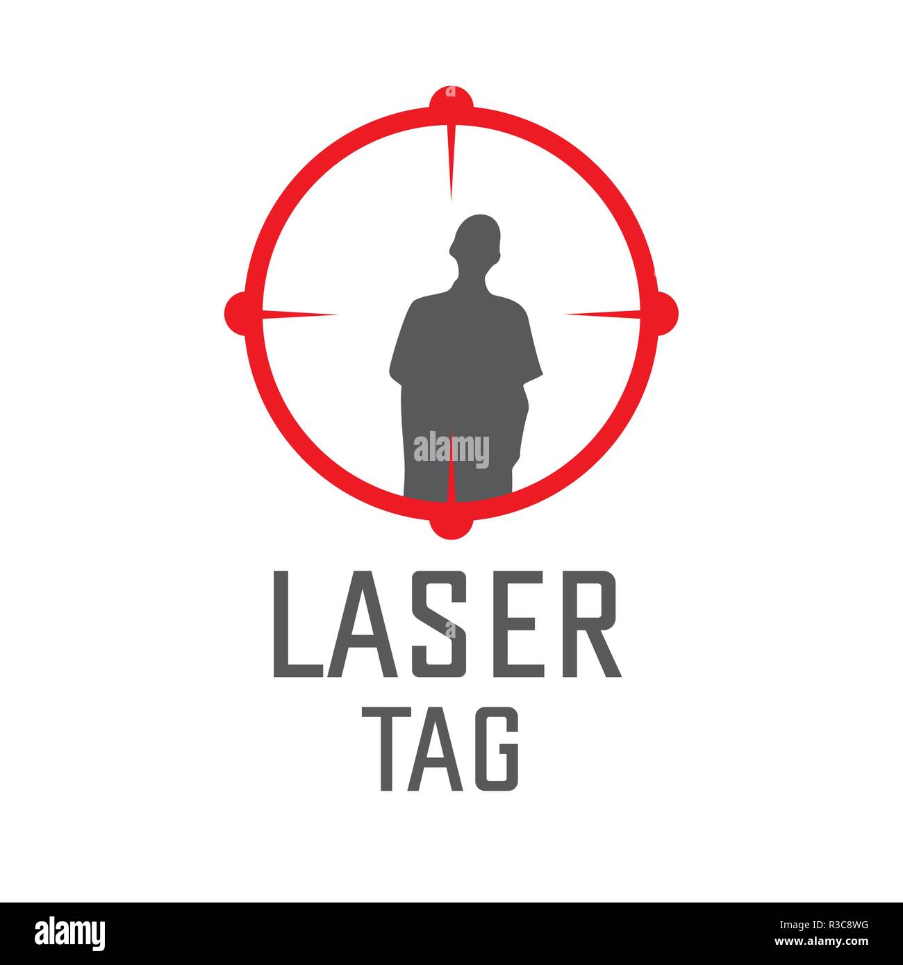Vector logo para el laser tag y airsoft Imagen Vector de stock Alamy