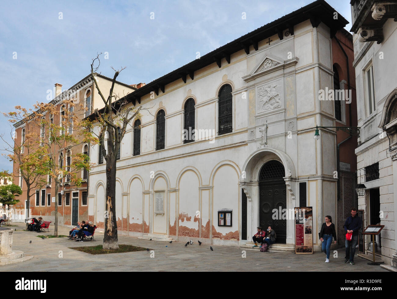 La Iglesia Anglicana de San Jorge, Campo San Vio, Venecia, Italia Foto de stock
