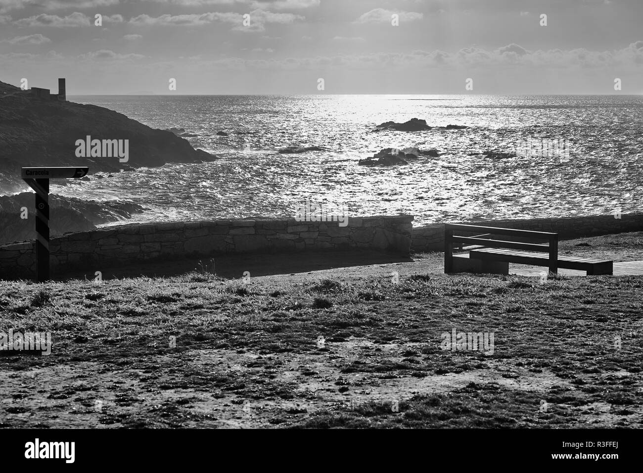 Hercules jardín Celtic Park, en la provincia de La Coruña, Galicia, España, Europa Foto de stock