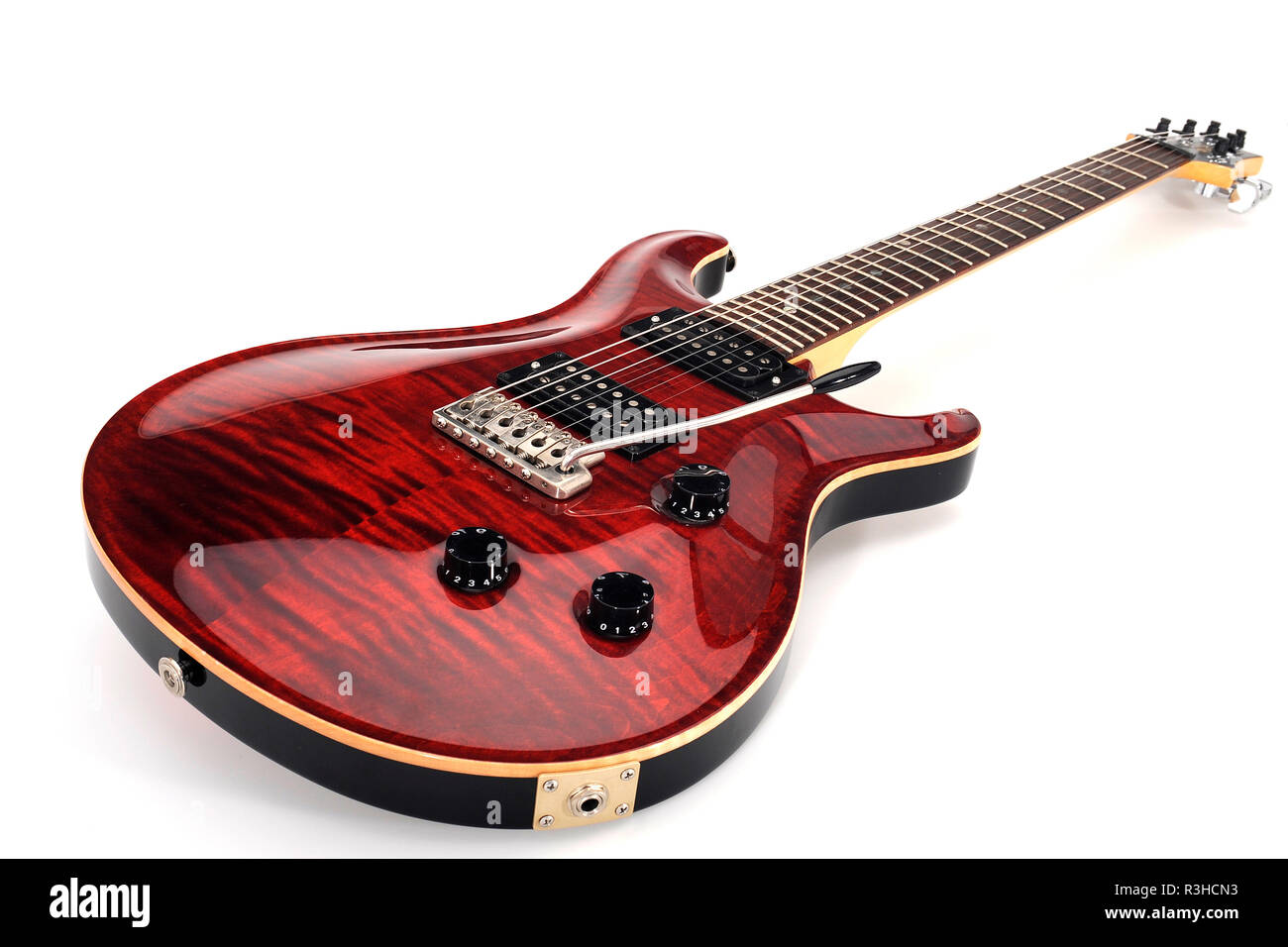 Guitarra rojo Foto de stock
