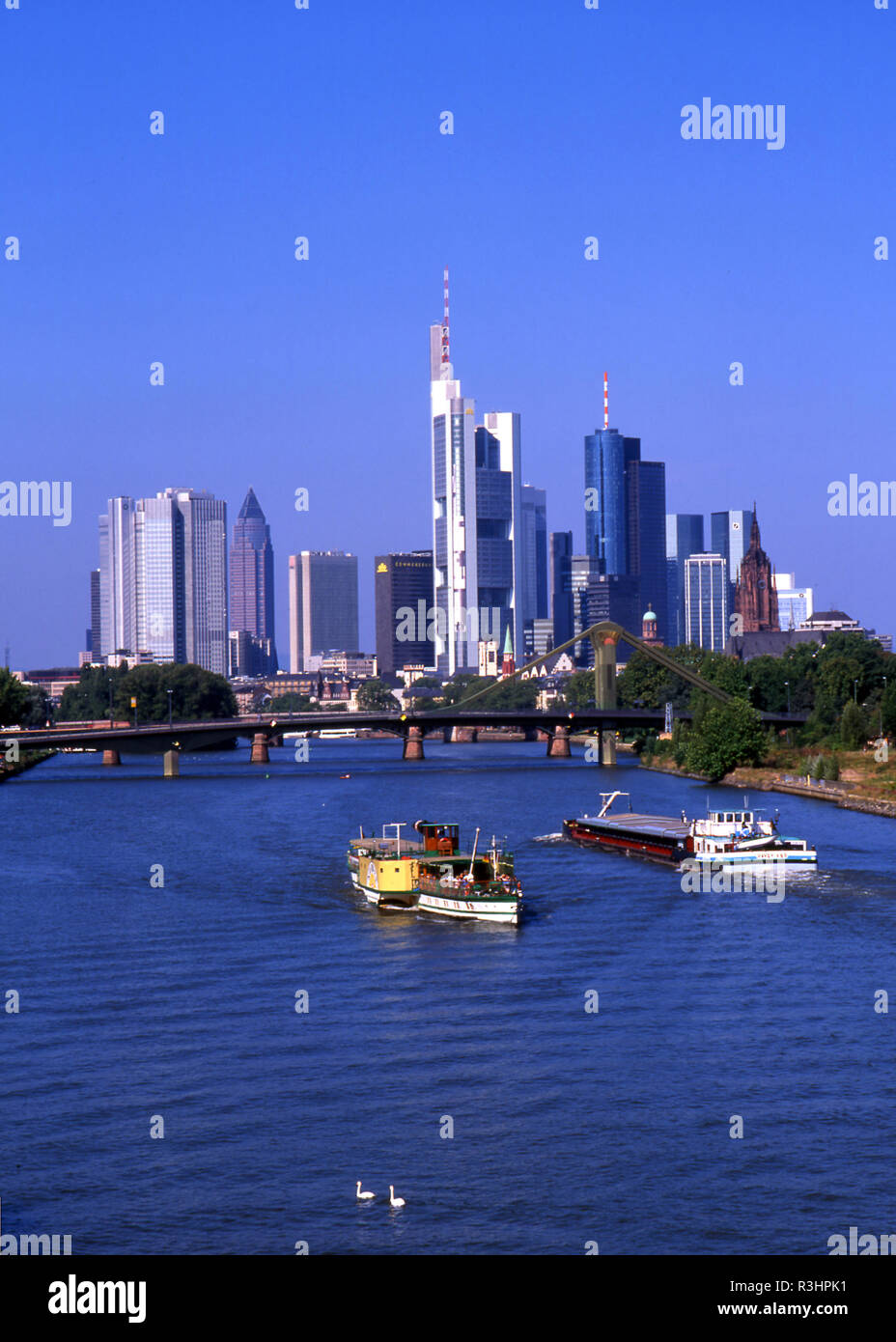 Frankfurt skyline Foto de stock
