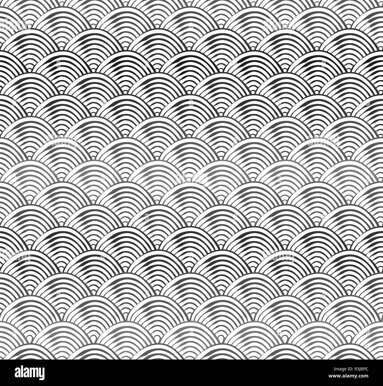 Blanco Y Negro Con Patrones Fishscales Abstracta Puede Ser Usado Para Escritorio O Poster Para Rellenos De Patron Las Texturas De La Superficie El Fondo De La Pagina Web Imagen Vector De Stock