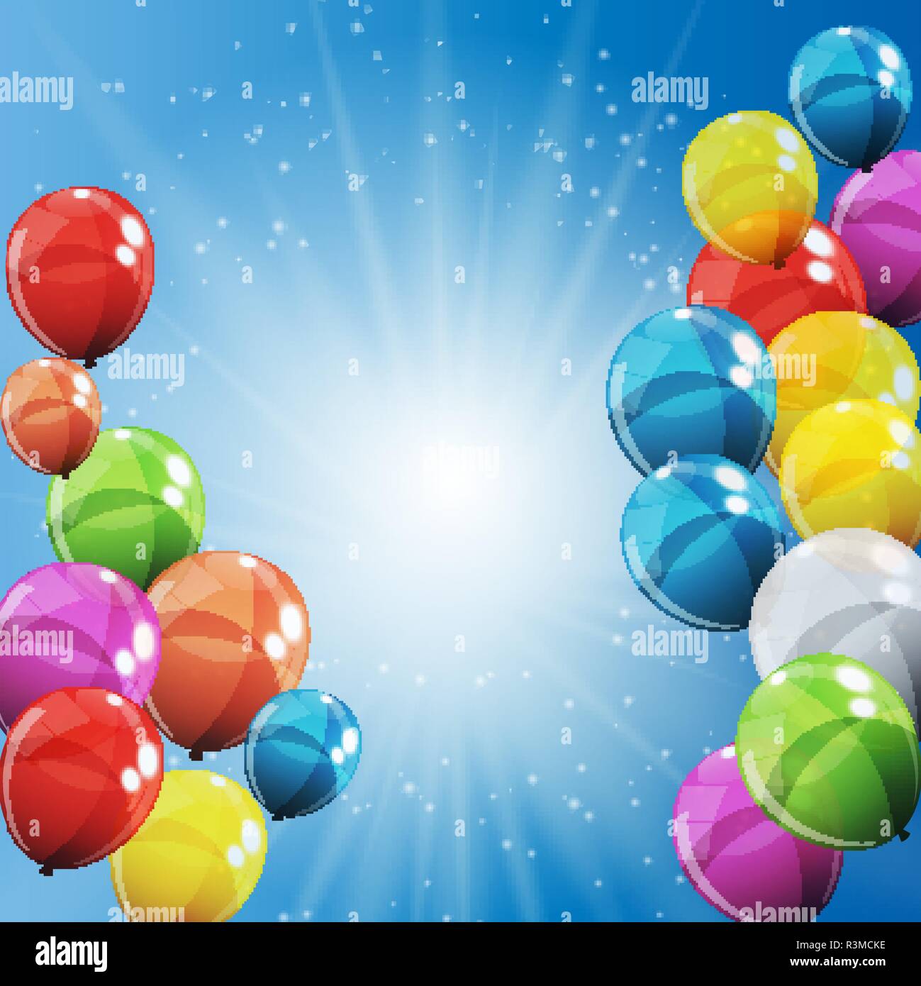 Globos de colores de fondo fotografías e imágenes de alta resolución - Alamy