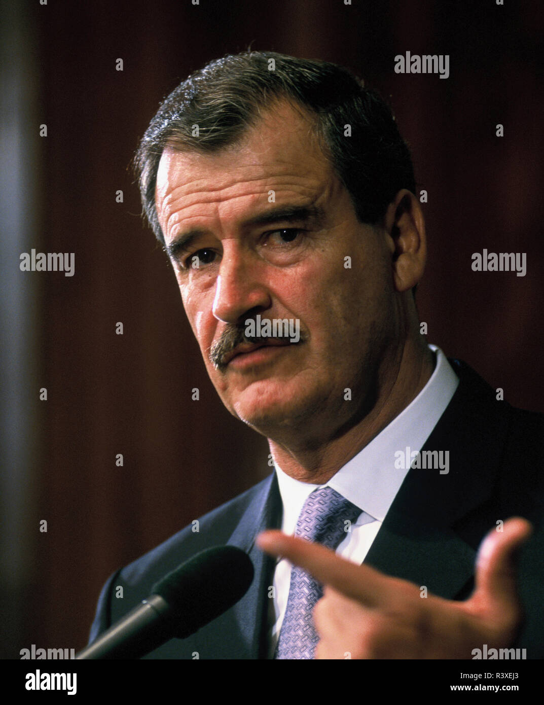 Vicente Fox, ex presidente de México en 2000 Foto de stock