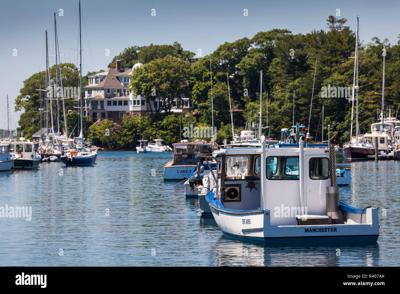 Estados Unidos, Massachusetts, Manchester por el mar, el puerto de la  ciudad de Fotografía de stock - Alamy