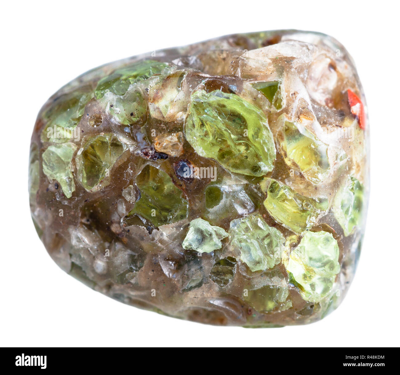 El peridoto (crisólito, olivino) aislados de piedras preciosas Fotografía  de stock - Alamy