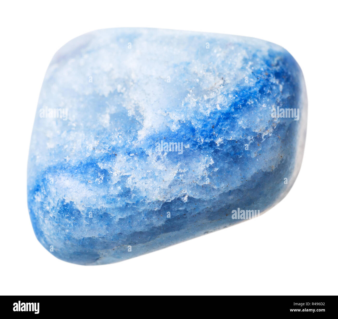 Color azul piedra preciosa ágata aislado en blanco Fotografía de stock -  Alamy