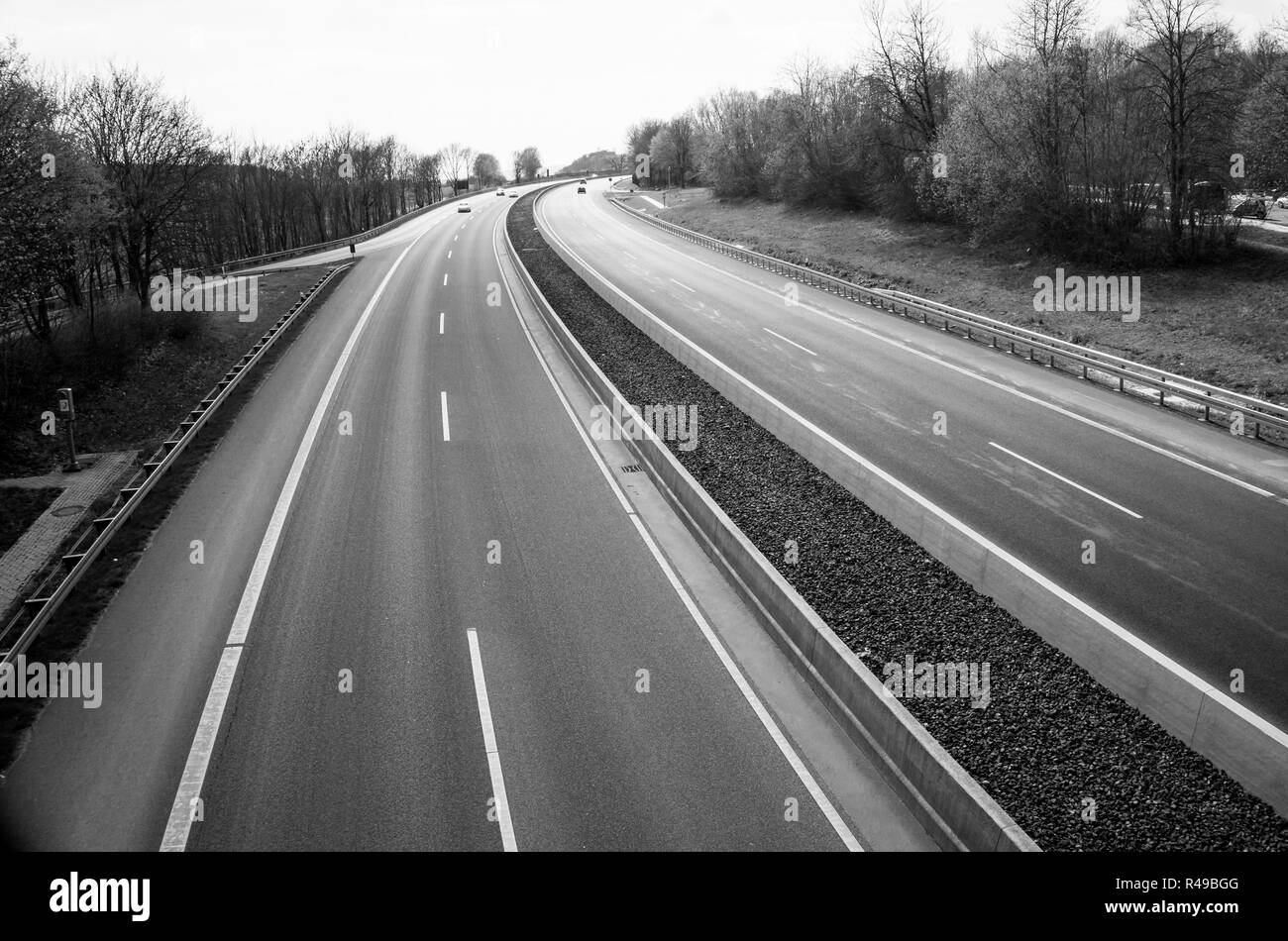 Autopista alemana Foto de stock
