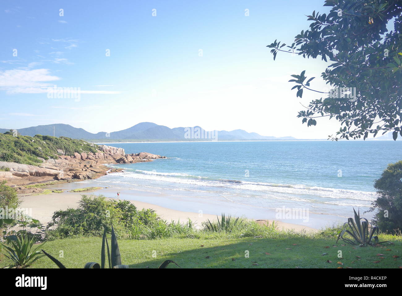 Beira Mar Norte, Florianópolis, Santa Catarina, Centro, no Verão, Hora de verano, Foto de stock