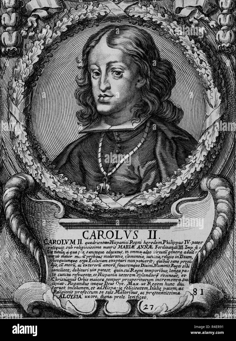 RETRATO DE CARLOS II (16611700). Ubicación Colección privada. MADRID