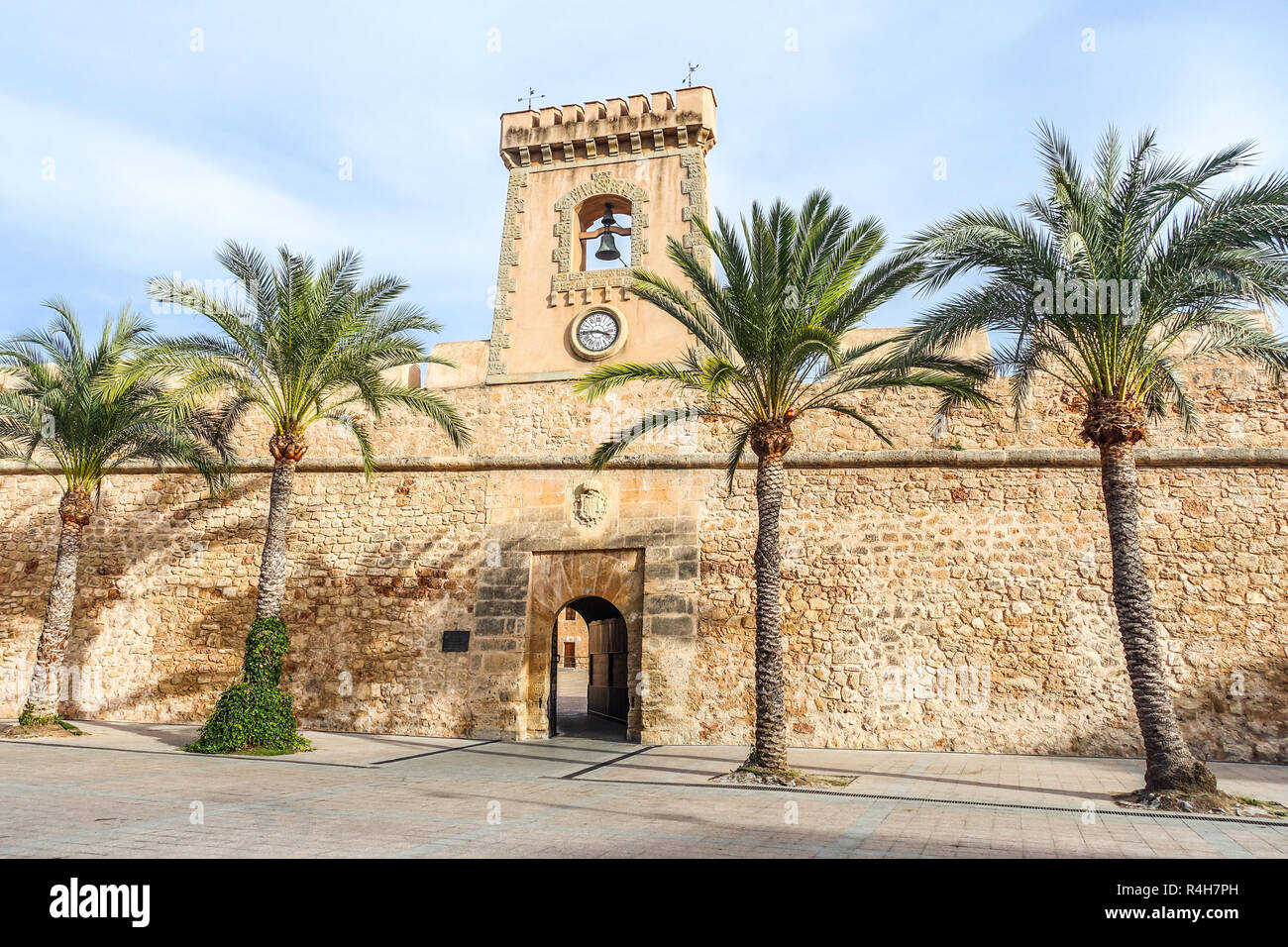 Castillo de Santa Pola España en el casco antiguo de la Costa Blanca Foto de stock