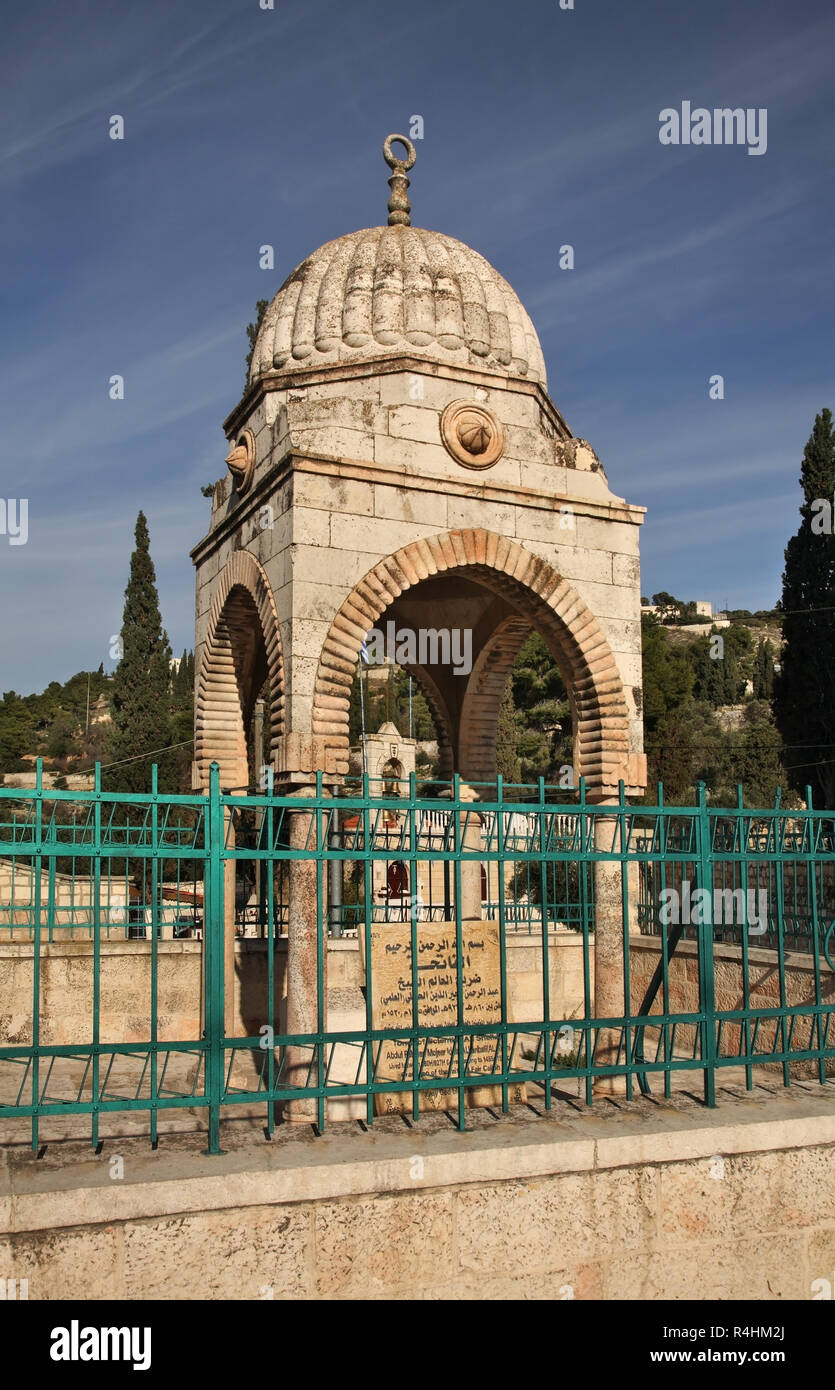 La Tumba de Mujir al-Din, en Jerusalén. Israel Foto de stock
