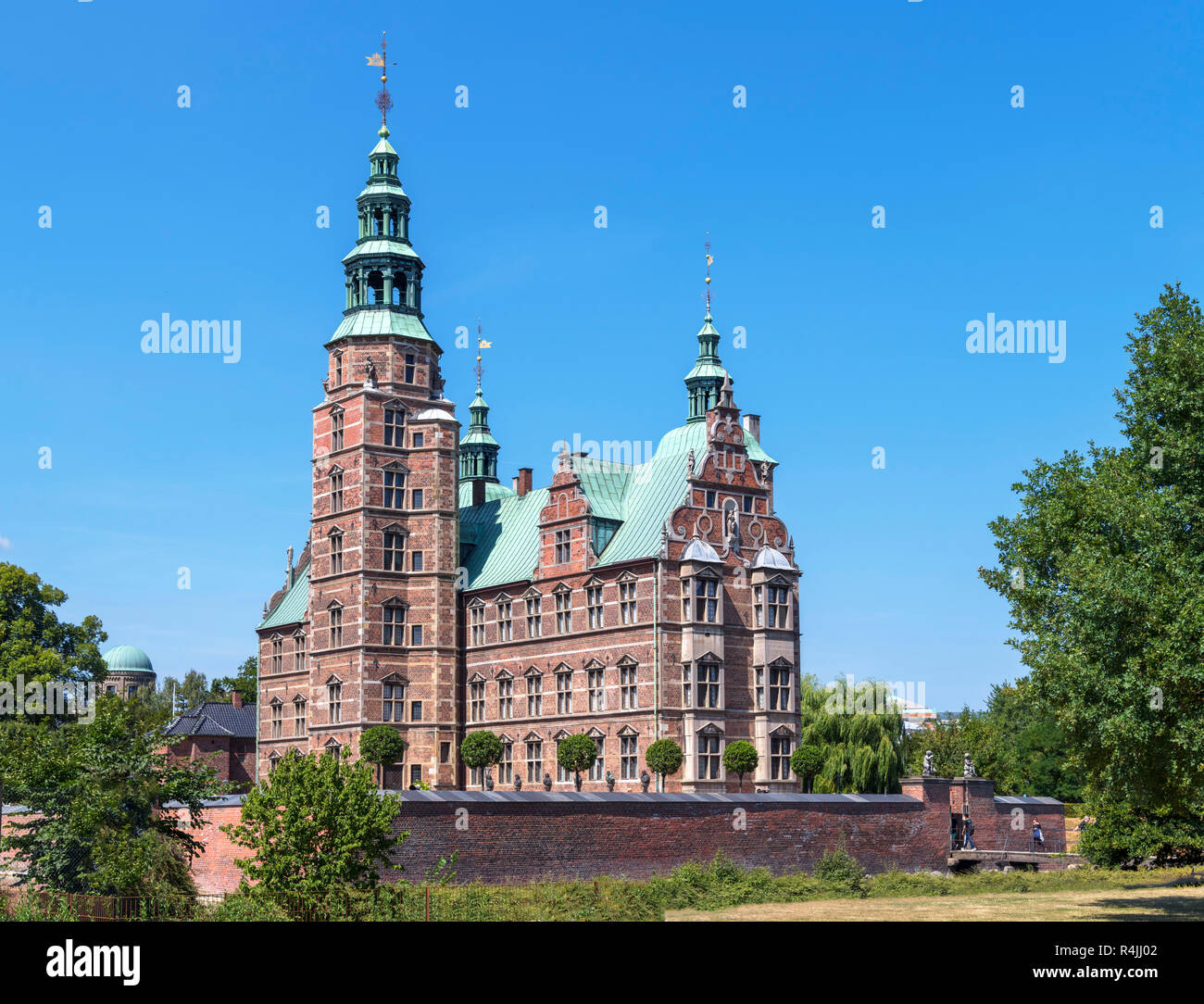 El castillo de Rosenborg (Rosenborg Slot), Copenhague, Dinamarca Foto de stock